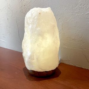White salt lamp